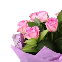 Bouquet Of 9 pink roses