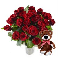 Bouquet Promo! Ruby bouquet + teddy bear for free!!!  